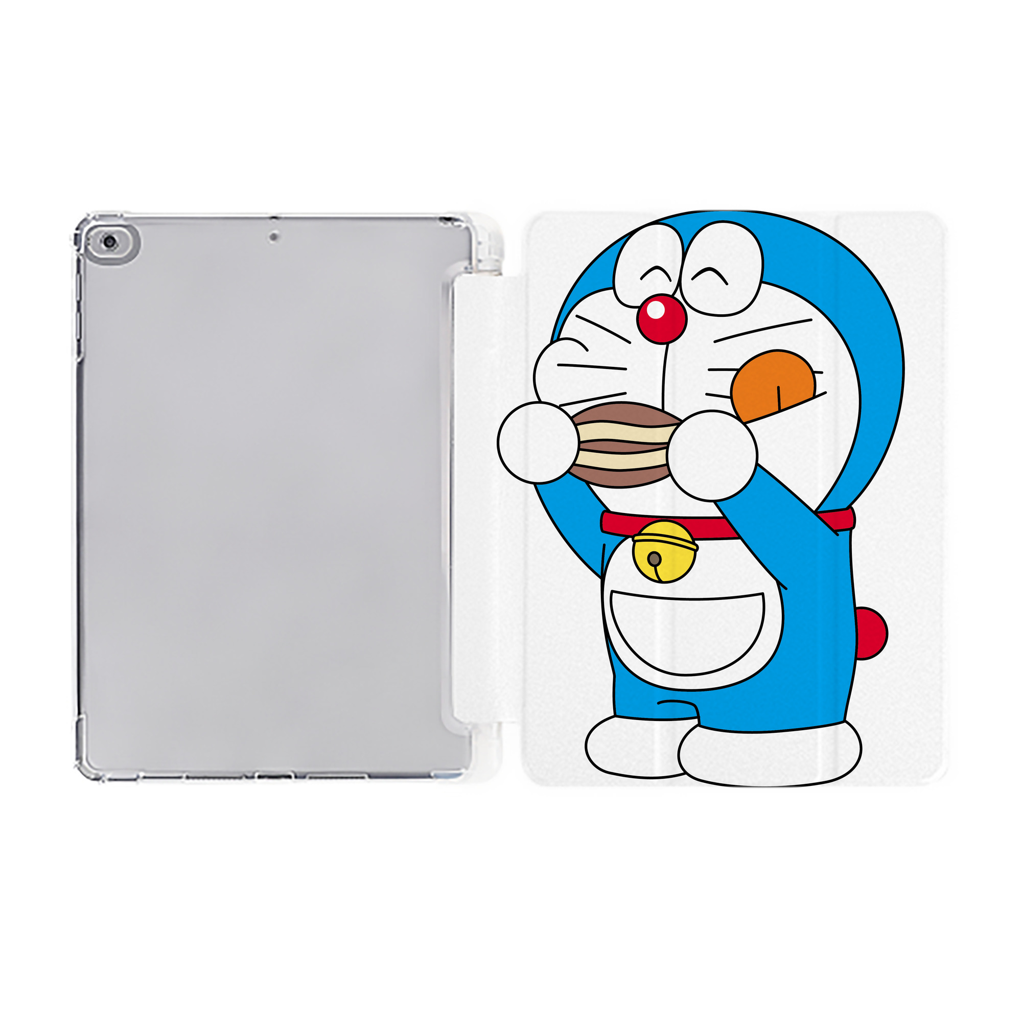 （画像用） ドラえもん Doraemon IPad ケース ペン収納付き 三つ折りスタンド PUレザー×シリコン 対応機種9.5/10.5/10.9インチ